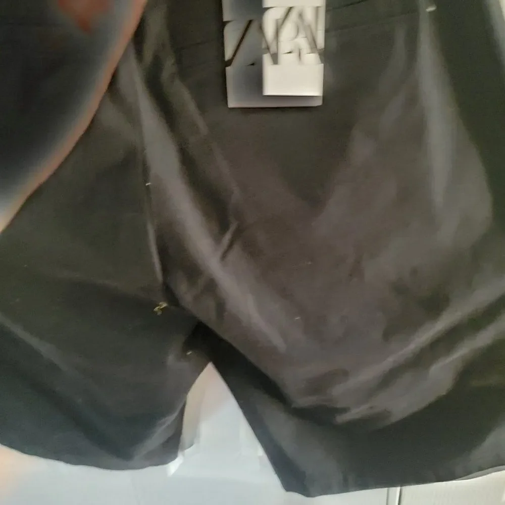 Zara Black Cotton Blend Summer Outdoor Hiking Shorts For Men's Size 30